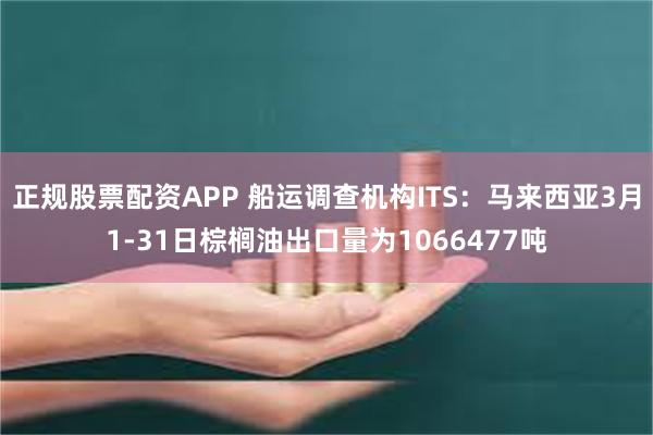 正规股票配资APP 船运调查机构ITS：马来西亚3月1-31日棕榈油出口量为1066477吨